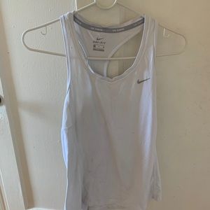Nike Dri fit tank top - white and grey